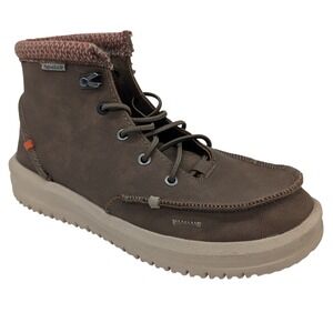 Hey Dude Bradley Youth Waterproof Winter Boots Brown Size Y5-L6 EU 37